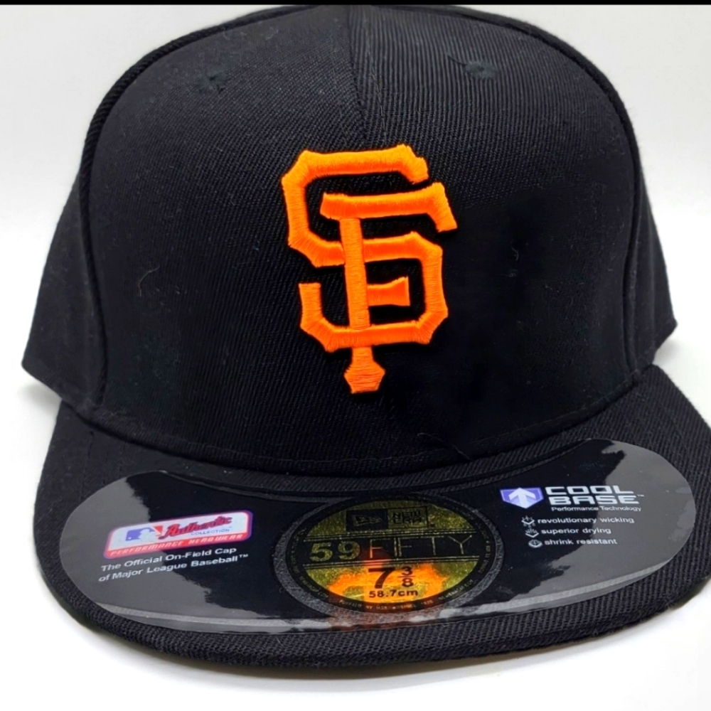 Brand New Men's San Francisco Giants New Era Black 59FIFTY Fitted Hat